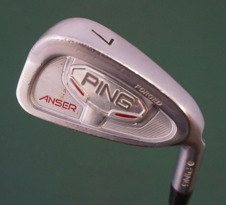 Ping Anser Forged White Dot 7 Iron Stiff Steel Shaft Ping Grip