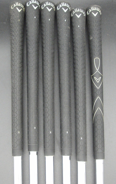 Set of 6x Callaway WarBird Irons 5-PW Uniflex Steel Shafts Callaway Grips*
