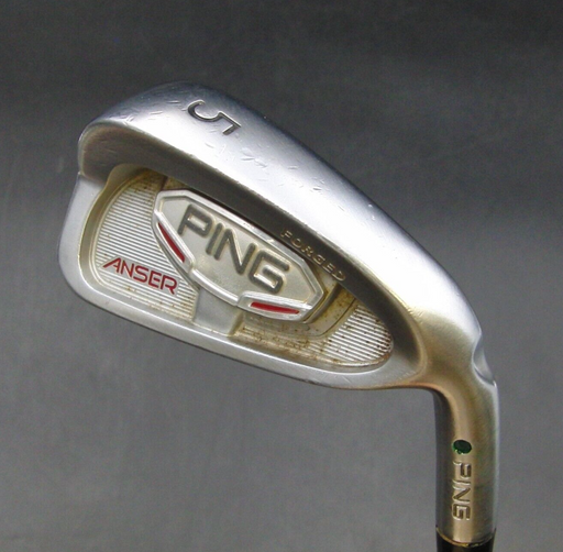 Ping Anser Forged Green Dot 5 Iron Stiff Steel Shaft Lamkin Grip
