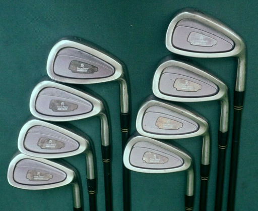Vintage Set of 8 x Gary Player Tour V-Tec Irons 4-PW +AW Regular Graphite Shafts