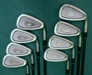 Vintage Set of 8 x Gary Player Tour V-Tec Irons 4-PW +AW Regular Graphite Shafts
