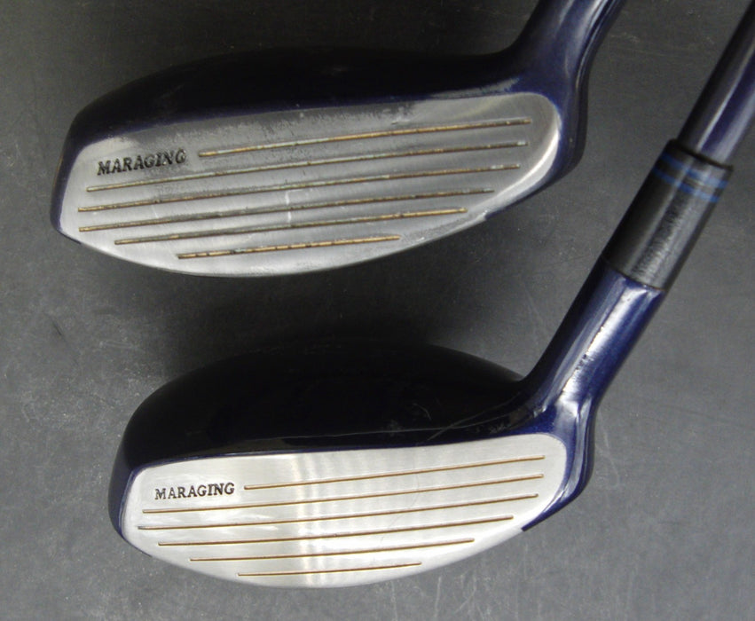 Set of 2 Maruman Fairway Star UP  13° 3+19° 5 Woods Stiff Graphite Shafts