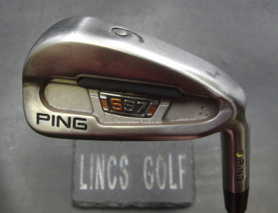 Ping S57 Yellow Dot 6 Iron Stiff Steel Shaft Golf Pride Grip