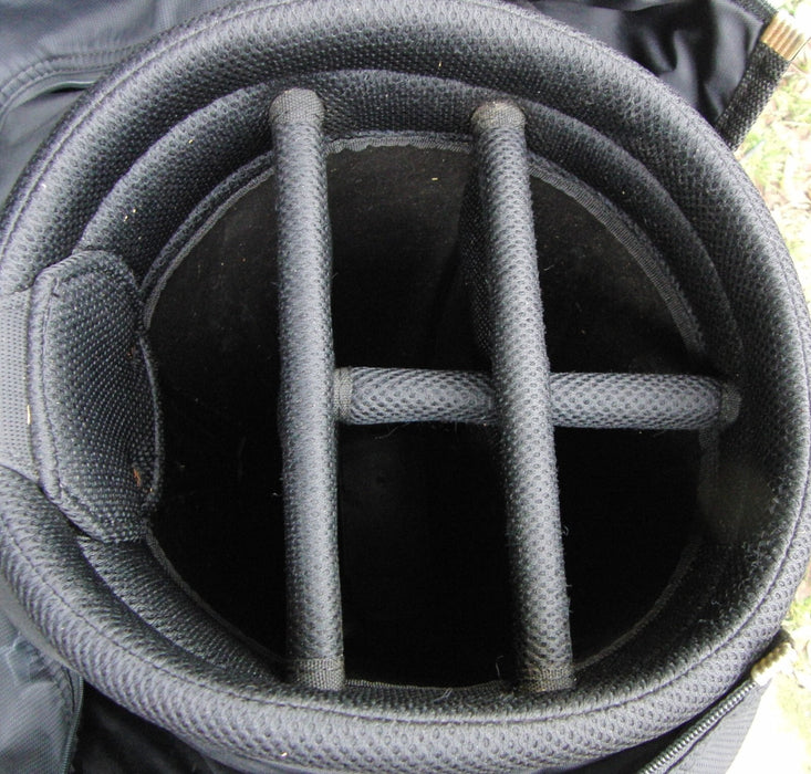 5 Division Adidas Black Carry Trolley Cart Golf Clubs Bag*