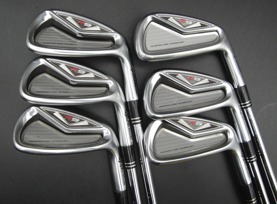 Set of 6x TaylorMade R9 Irons 5-PW Stiff Steel Shafts with Grips*