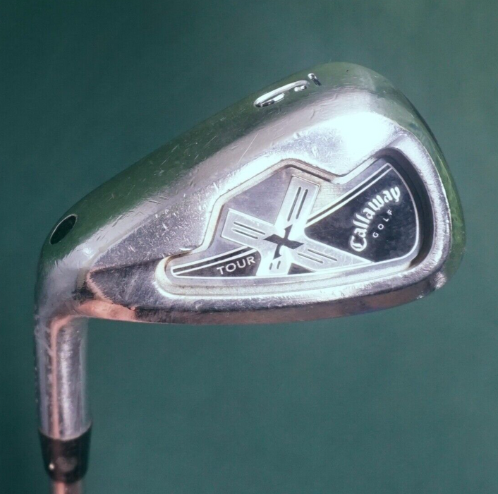 Left Handed Callaway X Tour 9 Iron Stiff Coated Steel Shaft Golf Pride Grip