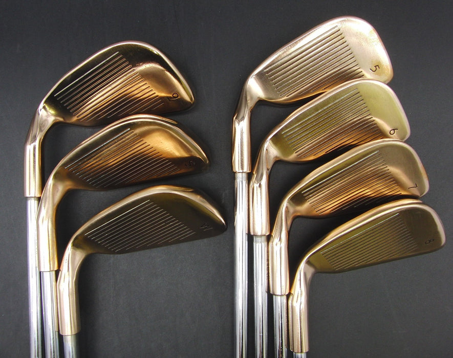 Polished Set of 7x Ping Zing Beryllium Copper BeCu Green Dot 5-SW Irons Stiff