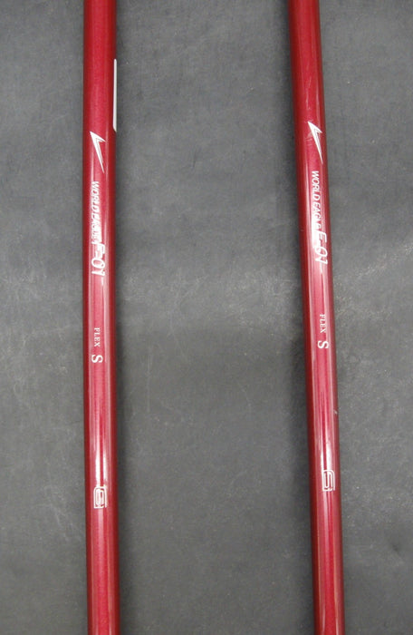 Set of 2 World Eagle F-01 10.5° 1 Driver +15° 3 Wood Stiff Steel Shafts
