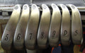 Set of 7x Callaway Steelhead Pro Series X-14 Irons 5-SW Stiff Steel Shafts *