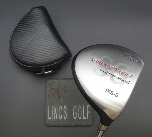 Sorenson Golf JXS-3 Putterwood Steel Shaft 87cm Length Black Grip + Head Cover*