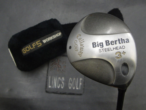 Callaway Big Bertha Steelhead 3+ Wood Stiff Graphite Shaft Perfect Pro Grip + HC