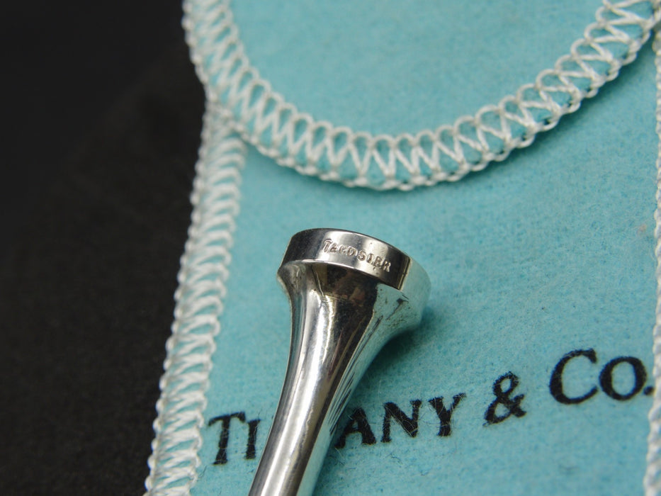 Tiffany & Co. Sterling Silver Golf Tee with Box Luxury Gift