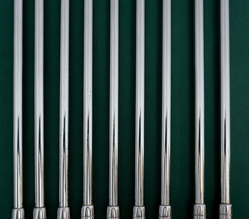 Vintage Set Of 9 x Slazenger Johnny Miller MKII Irons 3-SW Regular Steel Shafts