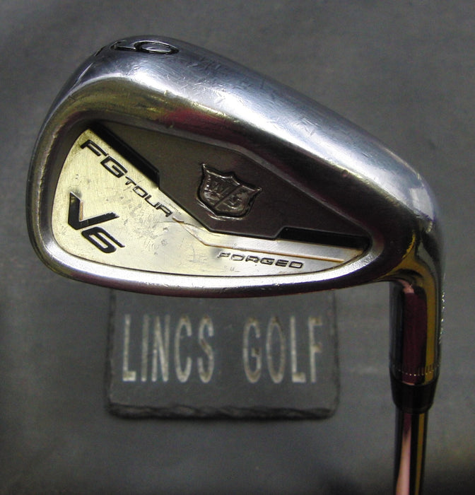 Wilson Staff FG Tour V6 Forged 9 Iron Stiff Steel Shaft Golf Pride Grip