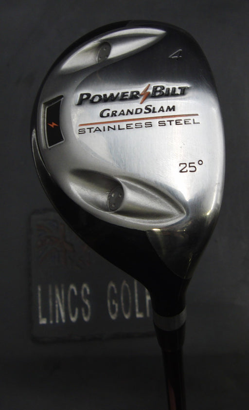 PowerBilt Grand Slam Stainless Steel 25° 4 Hybrid Regular Graphite Shaft