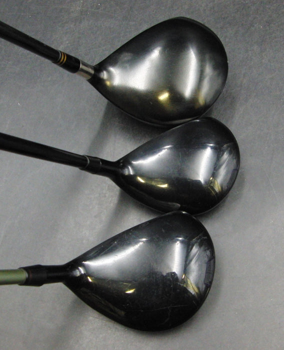 Set of  3 The Mystery C-HT 211 Woods & Bridgestone X500 Driver Shafts