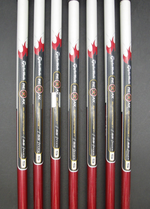 Set of 7x TaylorMade Burner Japansese Model Irons 5-PW+AW Stiff Graphite Shafts