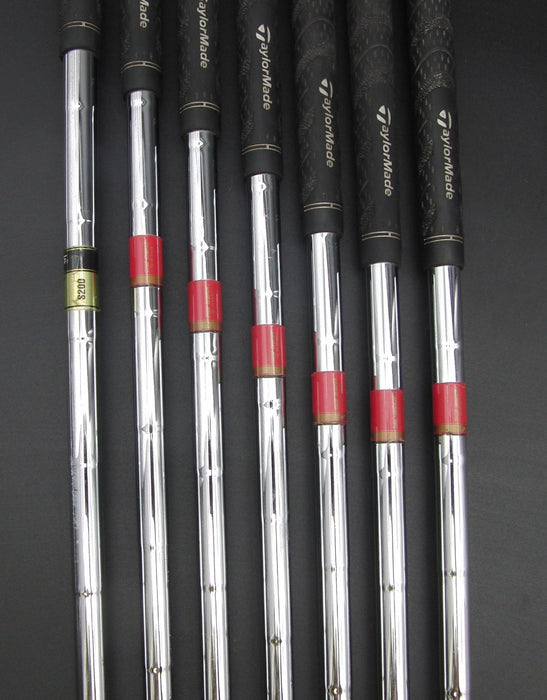 Set of 7 TaylorMade Burner TP 4-PW Stiff Steel Shafts TaylorMade Grips*