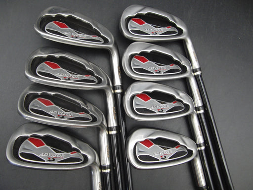 Set of 8x Daiwa Advisor Irons 5-SW+AW Stiff Steel Shafts Daiwa Grips **