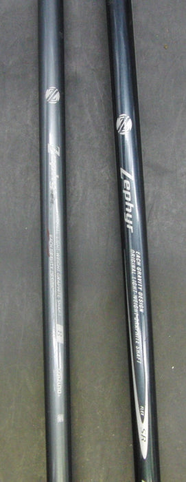 Set of 2 Mizuno Zephyr Metal UT 16° 3 +19° 5 Woods Regular Graphite Shafts