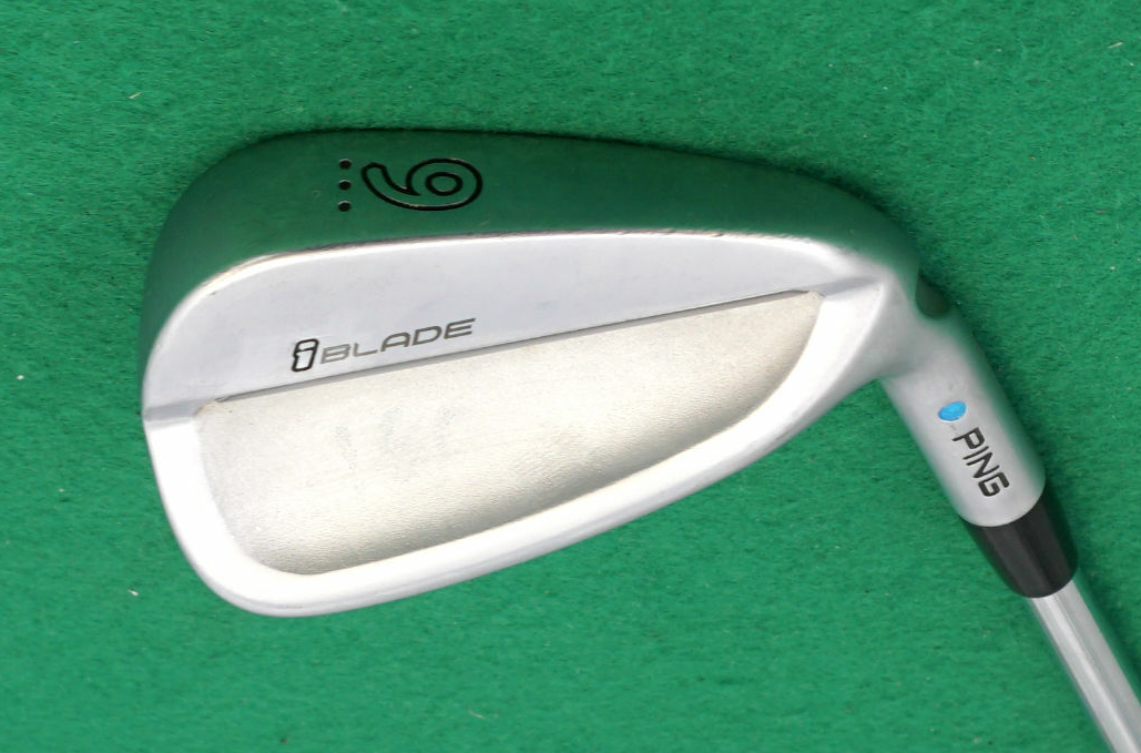 Ping iBlade Blue Dot 9 Iron Extra Stiff Steel Rifle Shaft Cobra Grip