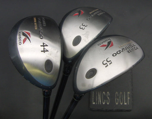 Set of 3 Kasco Power Tornado 3 + 4 + 5 Hybrids Regular Graphite Shafts