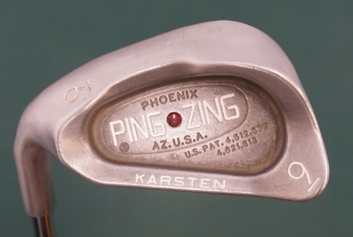 Left-Handed Ping Zing Maroon Dot 9 Iron Regular Steel Shaft Ping Grip