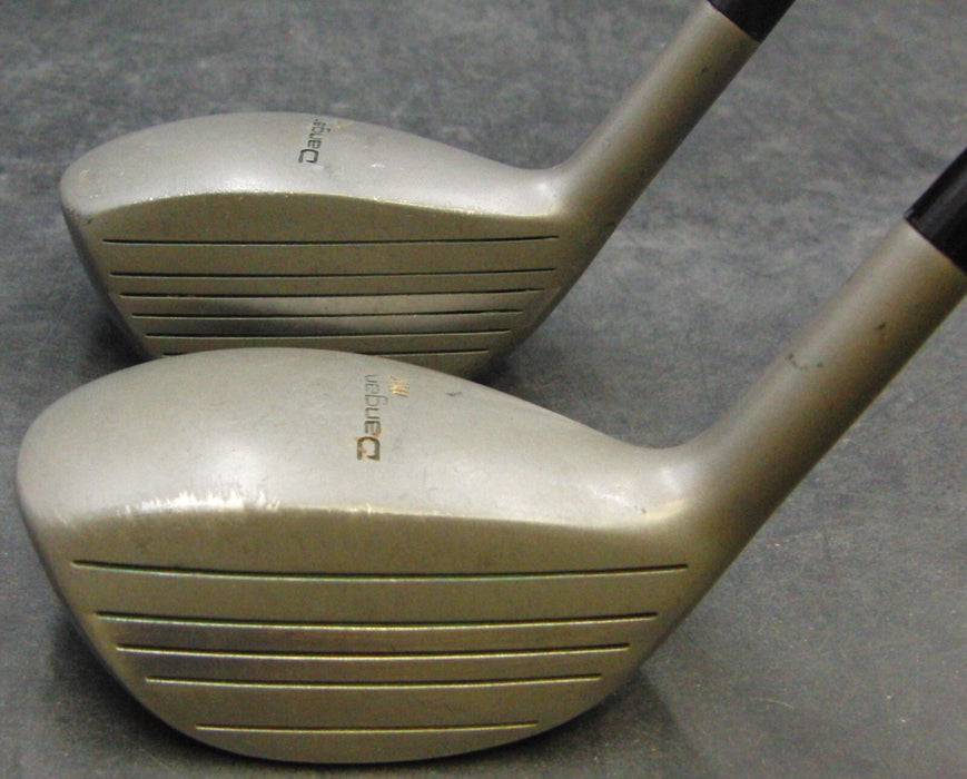 Vintage Set of 2 Maruman Dangan MX Driver +4 Wood Regular Graphite Shafts