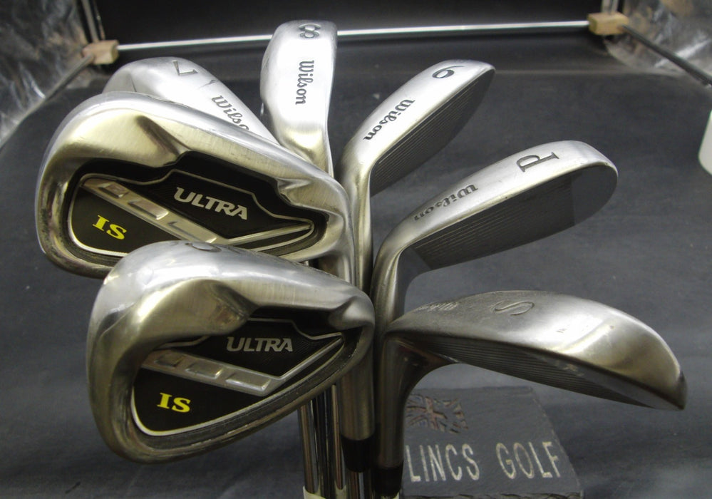 Set of 7x Wilson Ultra IS Irons 5-SW Stiff Steel Shafts Wilson Grips*