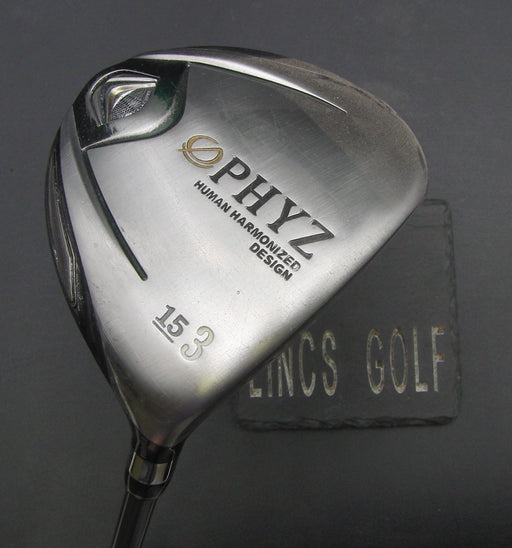 PHYZ Human Harmonized Design 15° 3 Wood Regular Graphite Shaft Black Grip