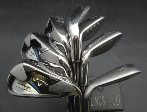 Set of 7x Callaway WarBird 5-SW Irons Uniflex Steel Shafts Callaway Grips
