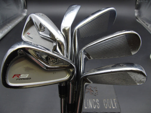 Set of 6x TaylorMade TP R9 Forged Irons 5-PW Stiff Steel Shafts Mixed Grips*