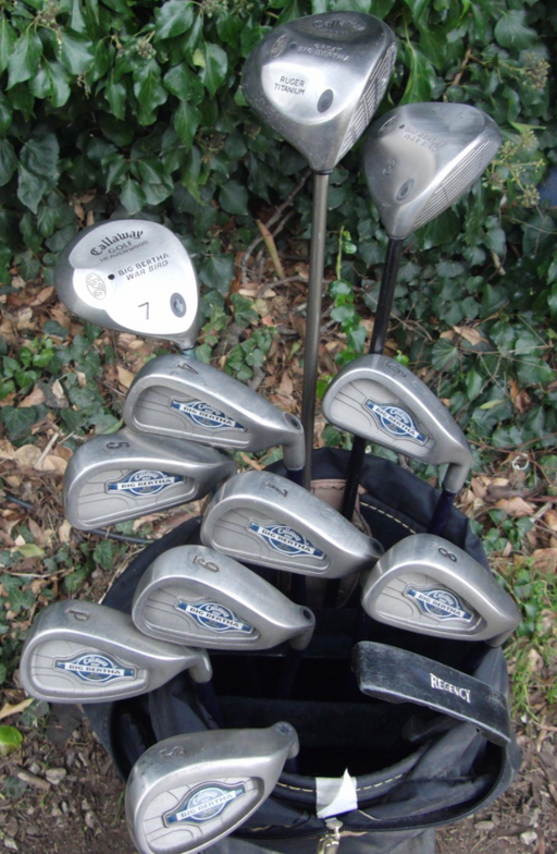 Set of Callaway Big Bertha X12 4-SW+ Callaway Driver+ 3 Wood+ 7 Wood + Putter*