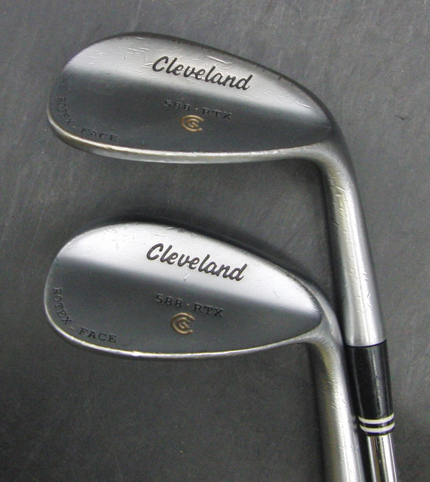 Set of 2 Cleveland 588 RTX Gap & Sand Wedges Regular Steel Shafts*