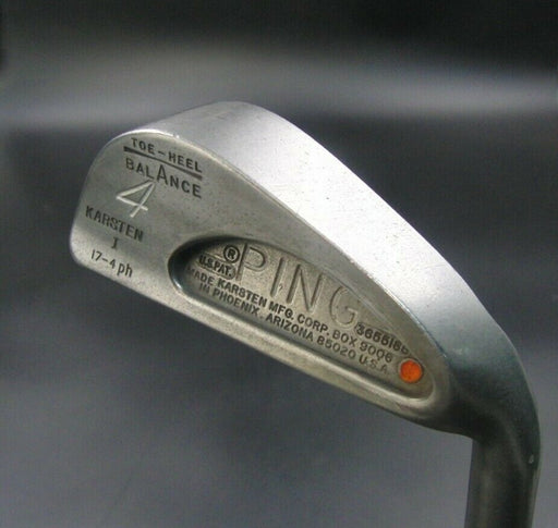 PING Karsten I Orange Dot 4 Iron Stiff Steel Flex Shaft Royal Grip Grip