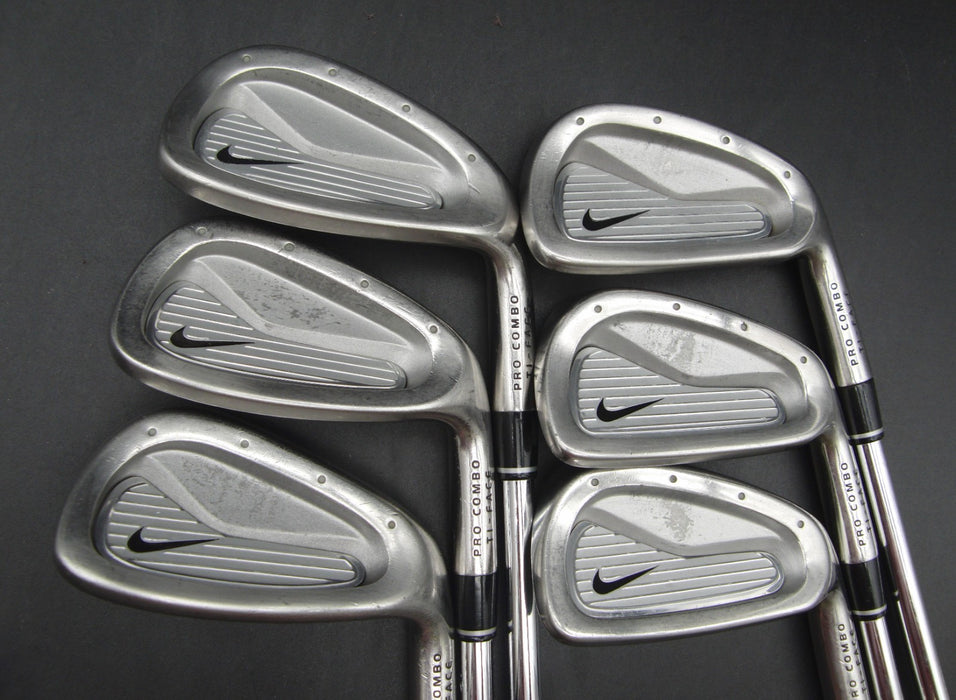 Set of 6x Nike Pro Combo Ti-face 5-PW Irons Stiff Steel Shafts Nike Grips