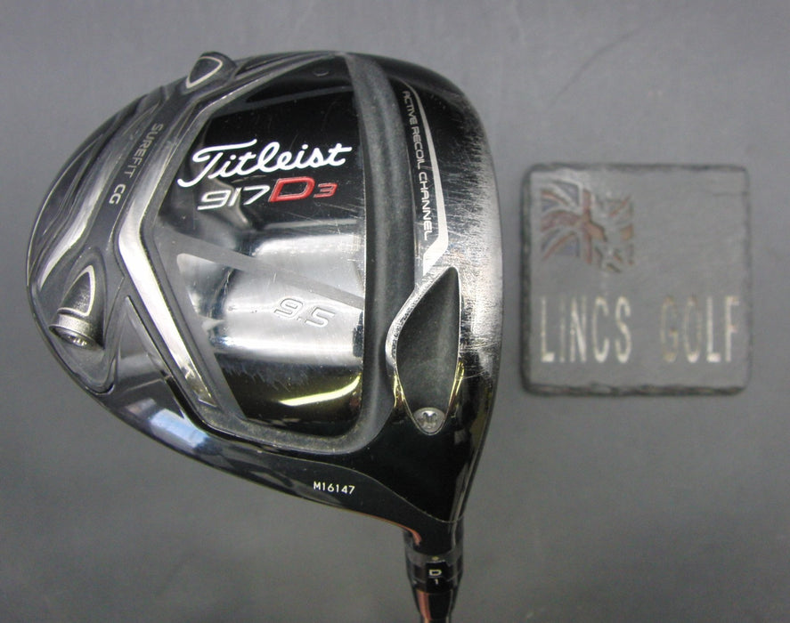 Titleist 917D3 Super Fit CG 9.5° Driver Stiff Graphite Shaft Golf Pride Grip