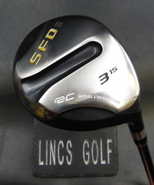 Royal Collection SFD III 15° 3 Wood Stiff Graphite Shaft Royal Collection Grip