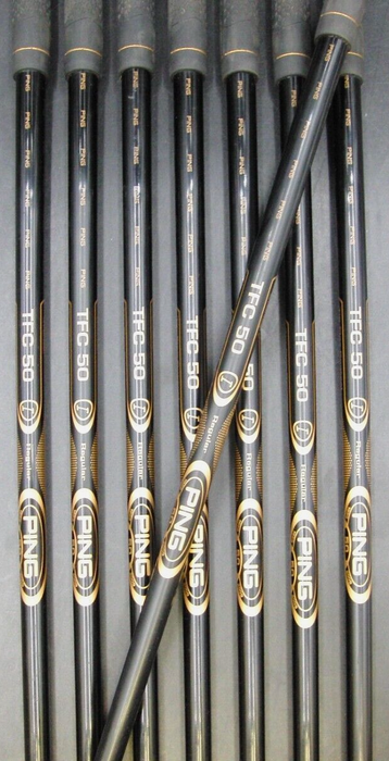Set of 8 Ping 50th Anniversary G10 Yellow Dot Irons 4-SW Regular Graphite Shafts