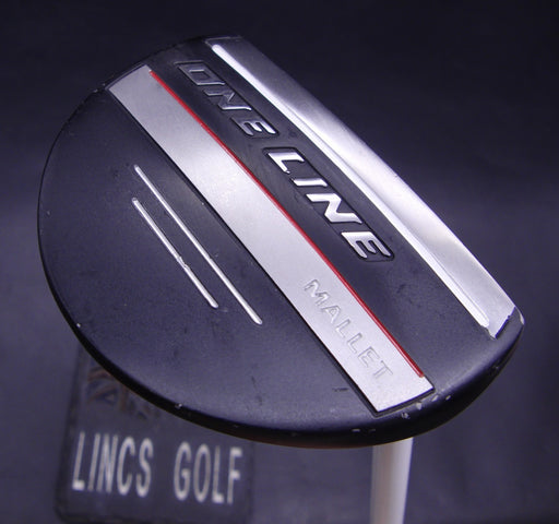 One Line Mallet Putter 88cm Length Steel Shaft with Grip