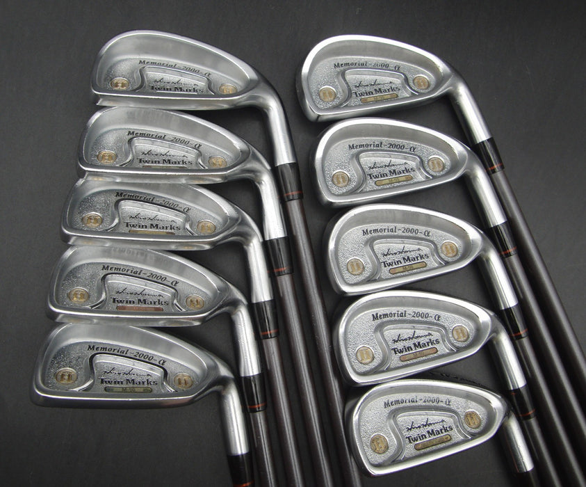 Set of 10x Honma Twin Marks Memorial 2000-α Irons 3-11+SW Regular Graphite*