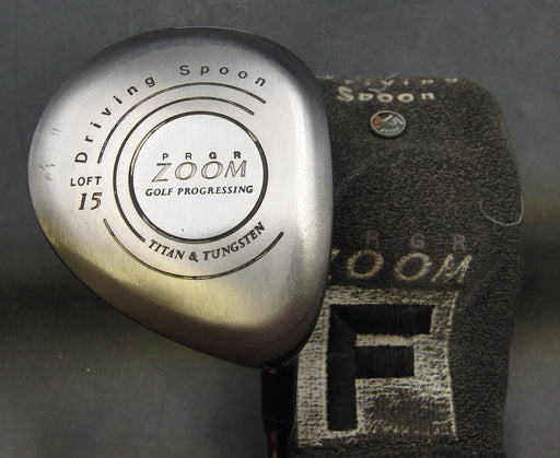 PRGR Zoom Driving Spoon 15° 3 Wood Stiff Graphite Shaft GolfPride Grip & Zoom HC