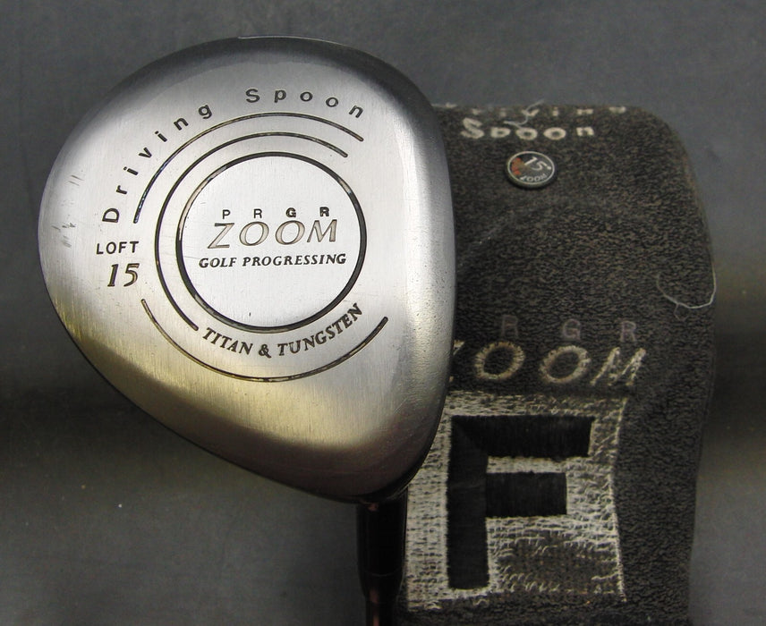 PRGR Zoom Driving Spoon 15° 3 Wood Stiff Graphite Shaft GolfPride Grip & Zoom HC