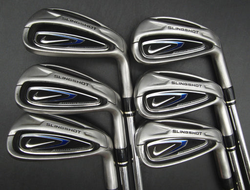 Set of 6x Nike Slingshot Irons 5-PW Uniflex Steel Shafts Nike Grips