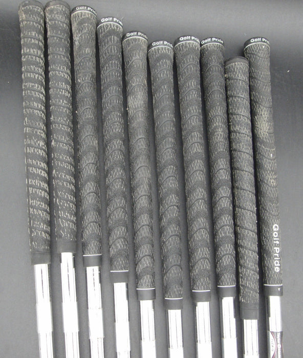 Set of 10x TaylorMade Burner SuperSteel Irons 3-SW+AW Stiff Steel Shafts*