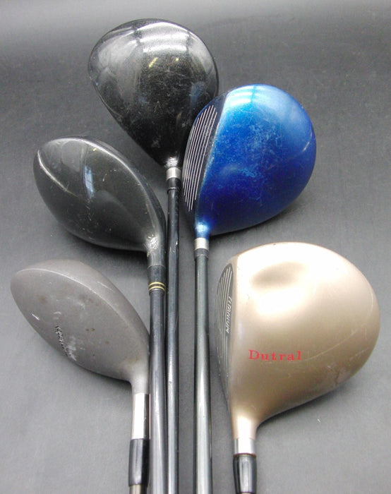 Set of 5x Ladies Multi Brands Drivers Ladies & Stiff & Regular Graphite Shafts
