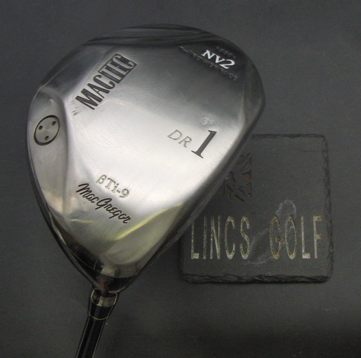 Macgregor Mactec NV2 BTi-9 9° Driver Stiff Graphite Shaft Black Grip