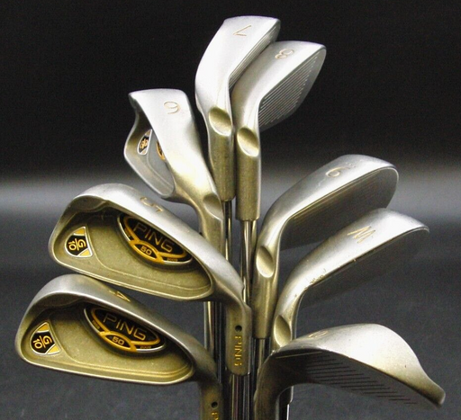Set of 8 x Ping G10 50th Anniversary Irons 4-SW Regular Steel Shafts Ping Grips