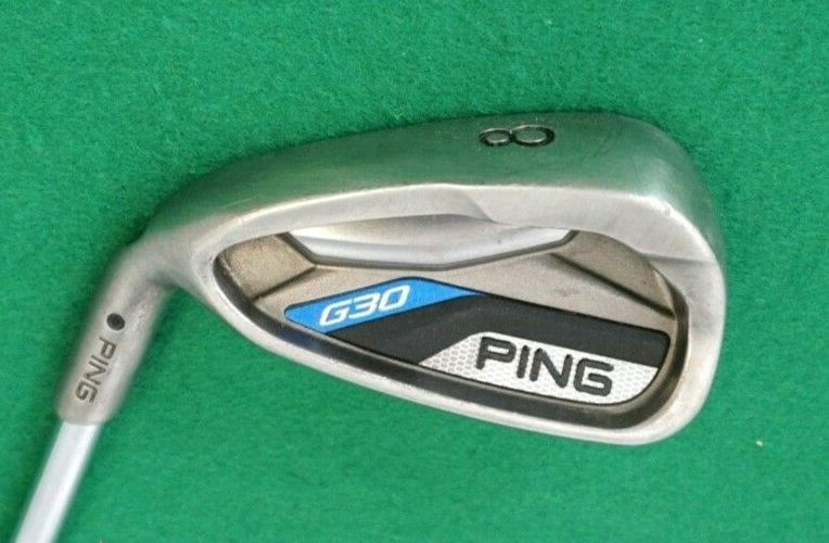 Left Handed Ping G30 Black Dot 8 Iron Regular Steel Shaft Lamkin Grip