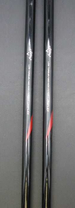 Set of 2 Callaway Razr X 3 + 4 Hybrids Uniflex Graphite Shafts Callaway Grips*